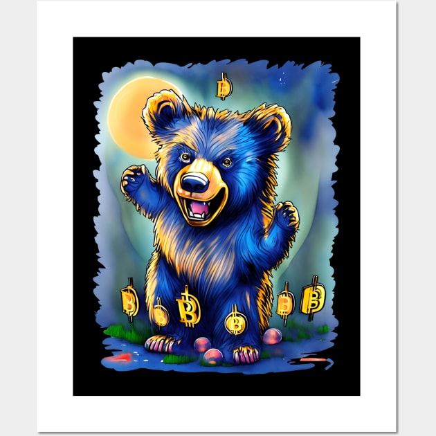 bitcoin bear Wall Art by ElArrogante